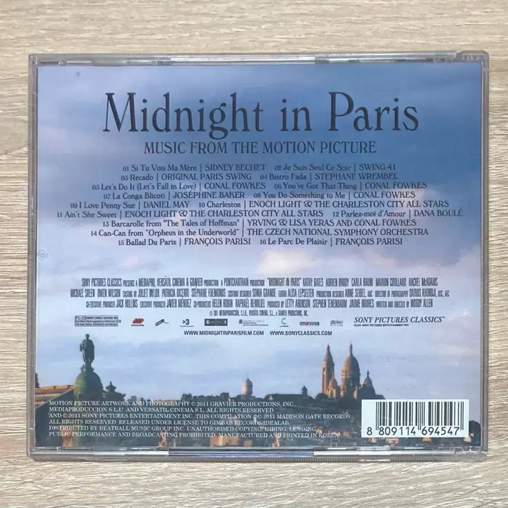 [BUNJANG] Midnight in Paris Original Soundtrack CD / 미드나잇 인 파리 O.S.T. CD 판매