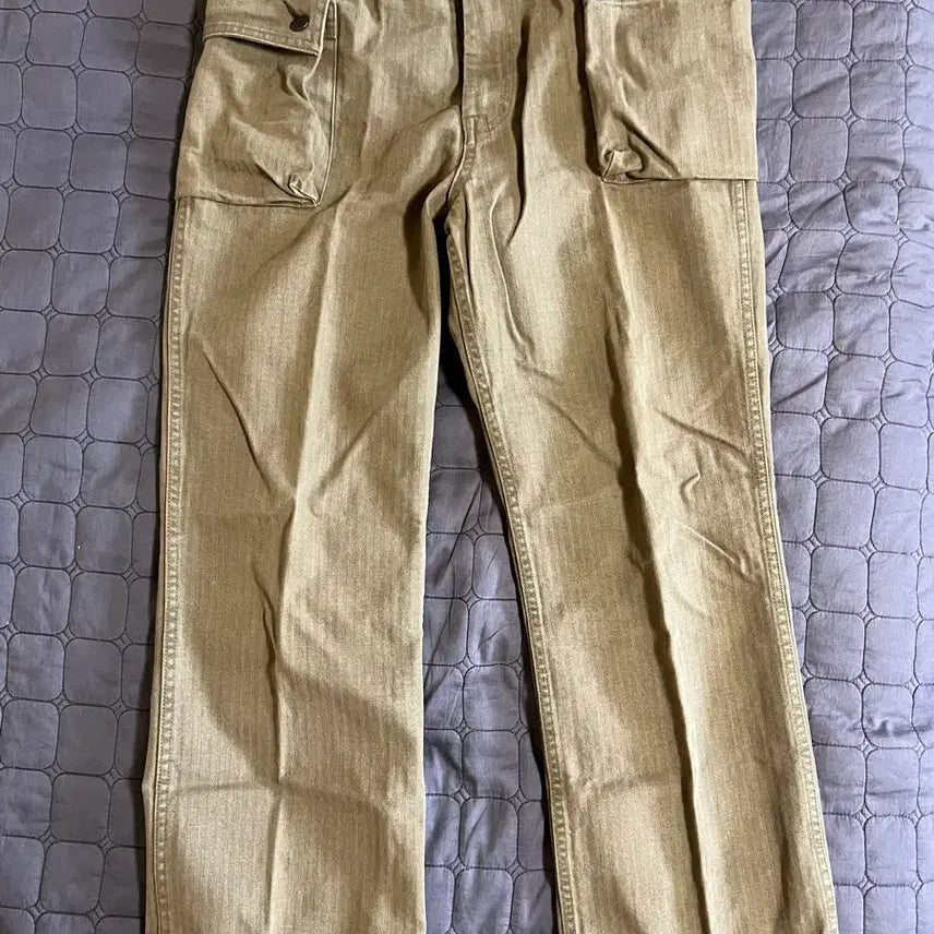 [BUNJANG] Blackout HBT B44 Khaki Cotton Pants (L) / 블랙아웃 hbt b44 카키 L