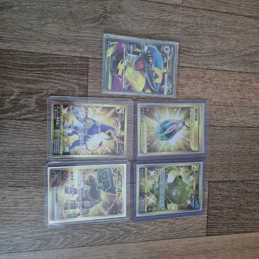 [BUNJANG] Pokemon Gold Cards Bundle (5 Cards) / 포켓몬 카드 금색 카드 5장