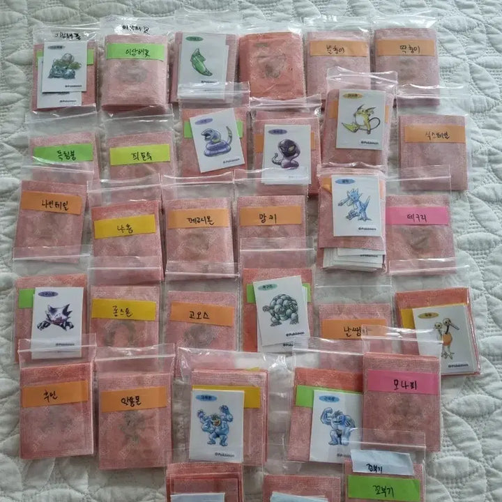 [BUNJANG] Pokemon Stickers Artwork Bundle Set / 포켓몬 띠부씰 아트워크 (일괄판매)