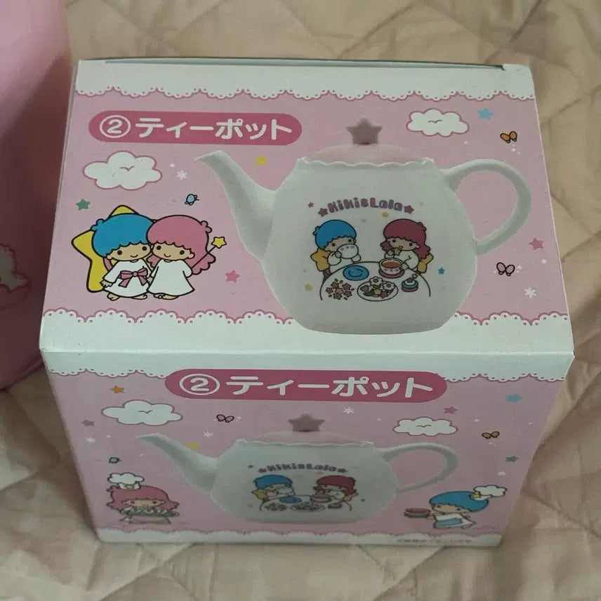 [BUNJANG] Little Twin Stars Kiki &amp; Lala Kuji Teapot &amp; Bag Set / 리틀트윈스타 키키라라 쿠지 티팟+가방 세트 판매