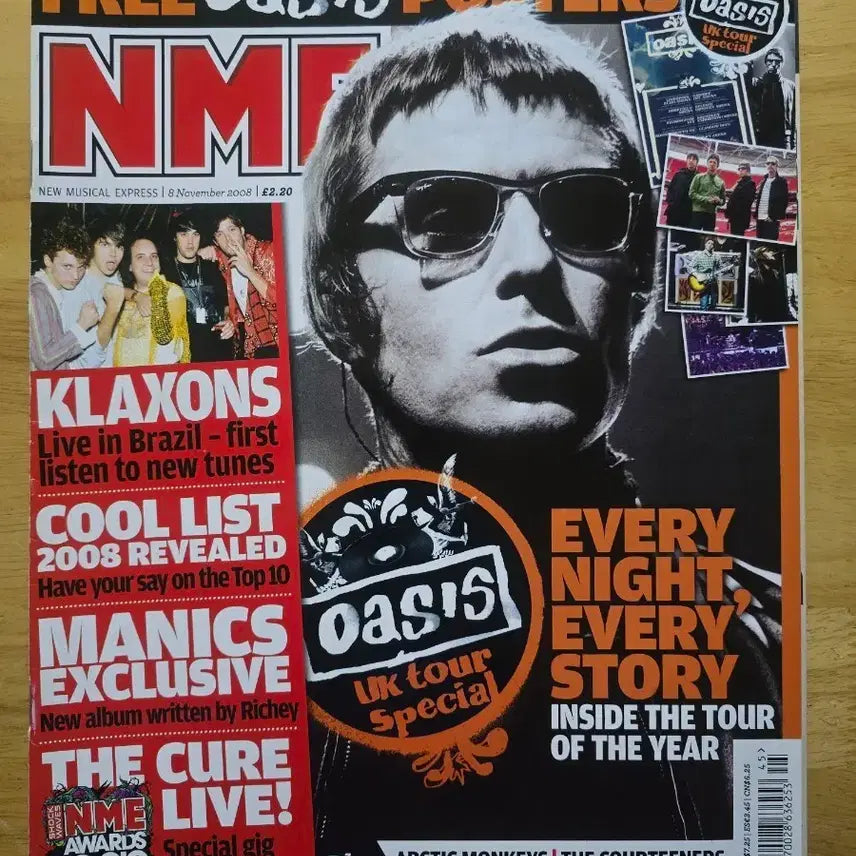 [BUNJANG] Oasis NME Magazine November 2008 / 매거진 oasis 오아시스 NME 매거진