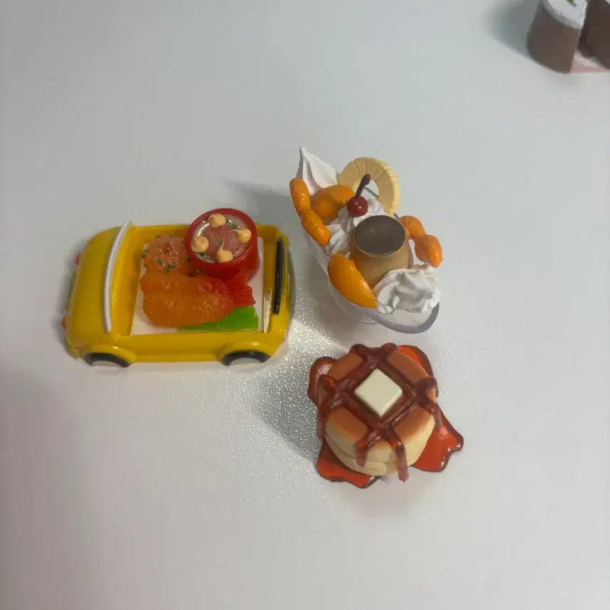 [BUNJANG] Re-Ment Food Miniature Pudding Hotcake Props Figure Doll / 리멘트 식완 음식 푸딩 핫케이크 소품 피규어 인형