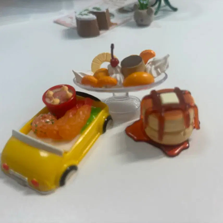[BUNJANG] Re-Ment Food Miniature Pudding Hotcake Props Figure Doll / 리멘트 식완 음식 푸딩 핫케이크 소품 피규어 인형