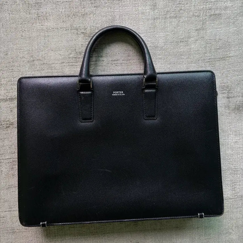 [BUNJANG] Yoshida Porter Saffiano Leather Briefcase - Japan Made / 요시다 포터 최고가 사피아노 레더 브리프케이스 Japan made
