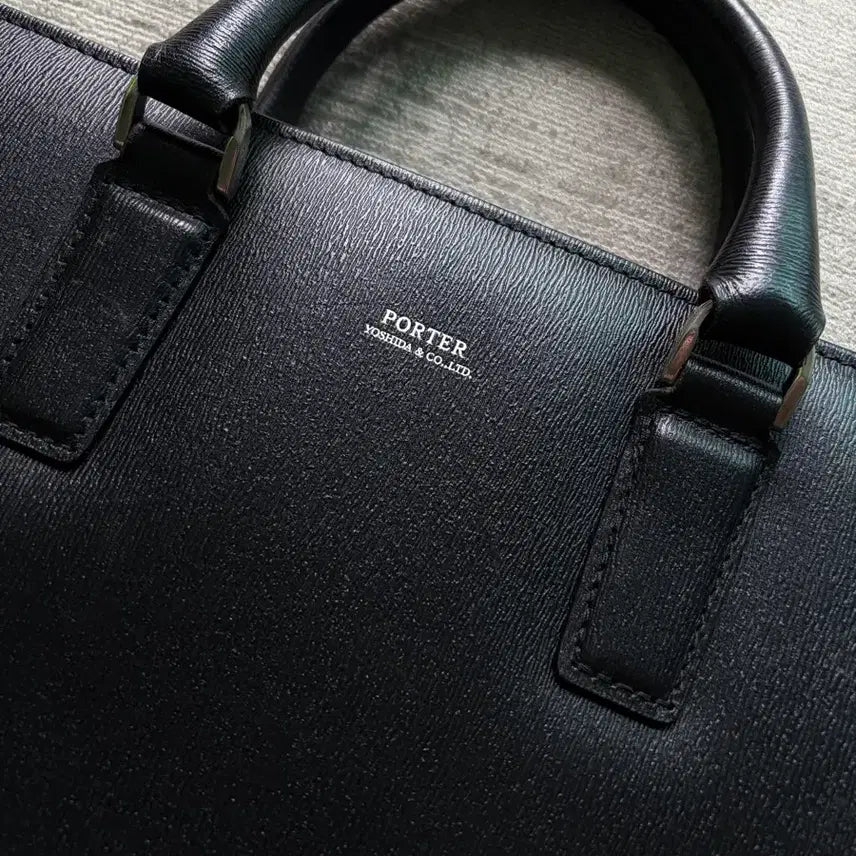 [BUNJANG] Yoshida Porter Saffiano Leather Briefcase - Japan Made / 요시다 포터 최고가 사피아노 레더 브리프케이스 Japan made