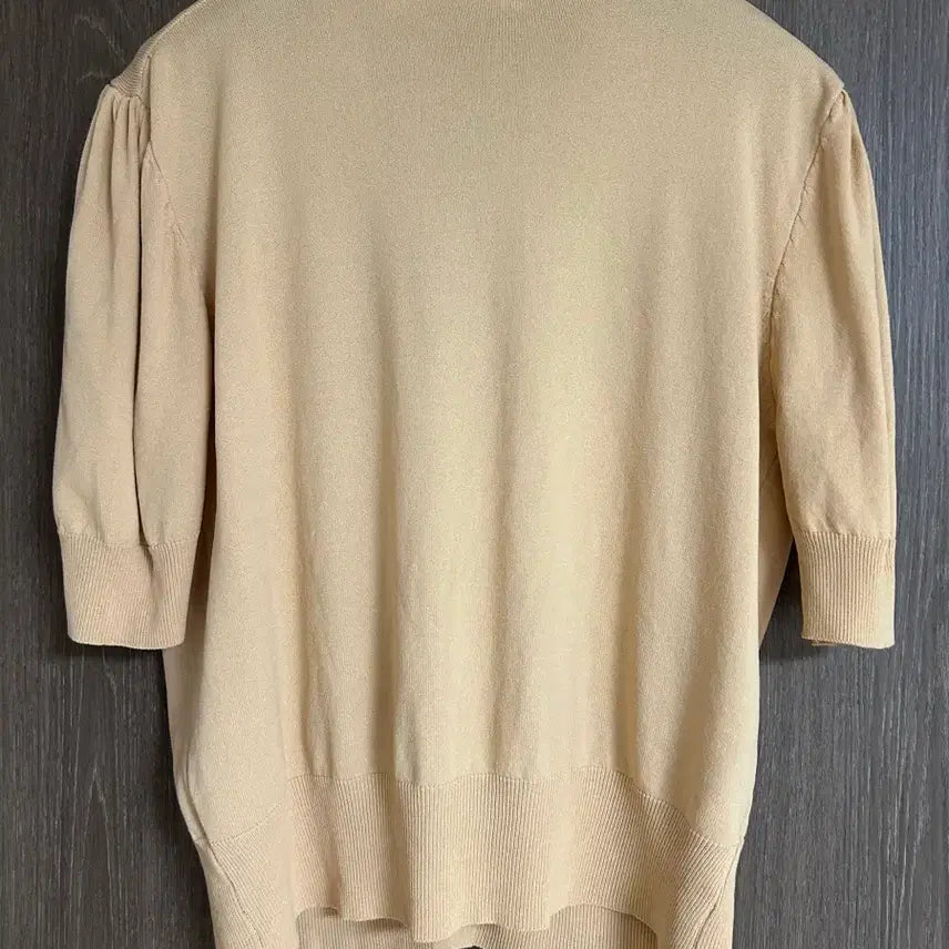 [BUNJANG] Beige Ribbon Knit Cardigan / 베이지 리본 니트 가디건
