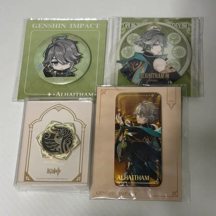 [BUNJANG] Genshin Impact Alhaitham Badge Bundle Set / 원신 알하이탐 뱃지 일괄 양도