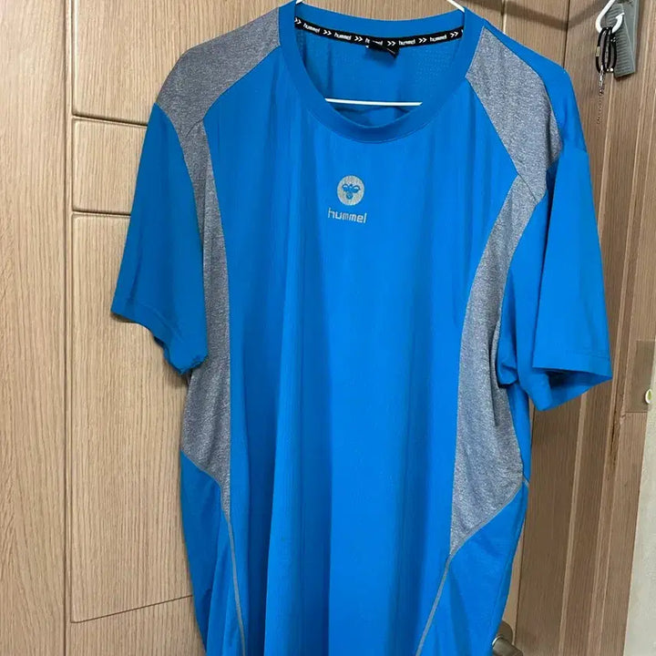 [BUNJANG] Hummel Short Sleeve T-Shirt Blue/Gray Size 105 / 험멜 반팔 티셔츠 블루/그레이 105