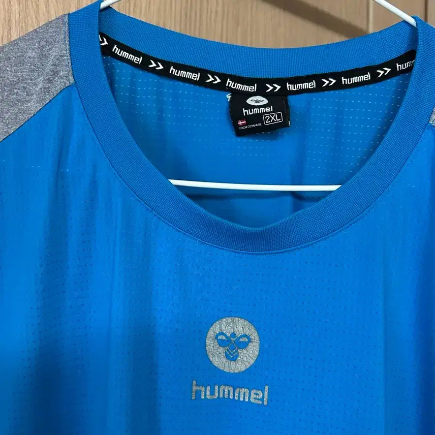 [BUNJANG] Hummel Short Sleeve T-Shirt Blue/Gray Size 105 / 험멜 반팔 티셔츠 블루/그레이 105
