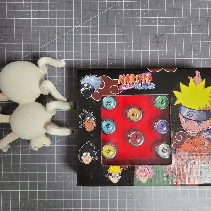 [BUNJANG] Naruto Akatsuki Ring &amp; Deidara Clay Bomb Cosplay Prop Set / 나루토 아카츠키 반지 + 나루토 데이다라 기폭 점토 코스프레 용품