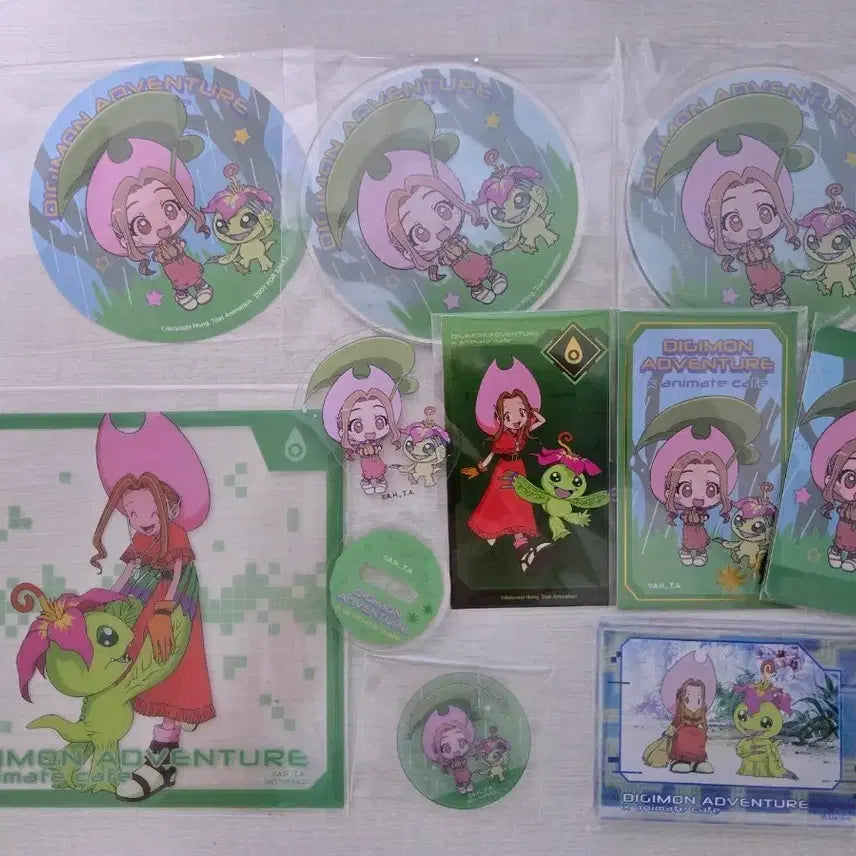 [BUNJANG] Digimon Adventure Animate Collaboration Cafe Mina Set / 디지몬 어드벤쳐 애니메이트 콜라보 카페 미나 세트