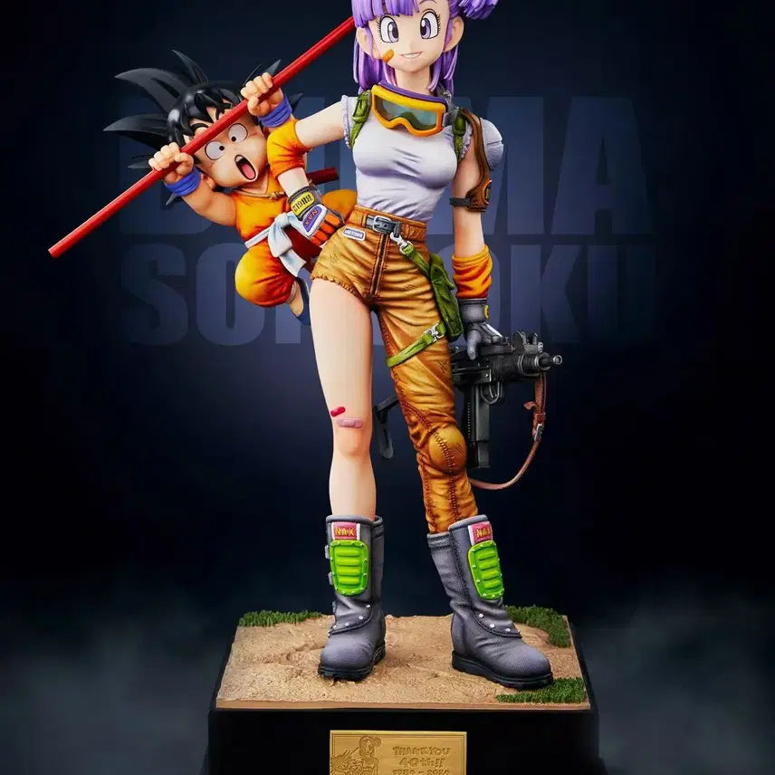 [BUNJANG] Infinite Studio Dragon Ball 40th Anniversary Goku &amp; Bulma 1/6 Scale Statue (Sealed) / 할인-드래곤볼 레진 - Infinite 40주년 오공과부르마 1/6 미개봉