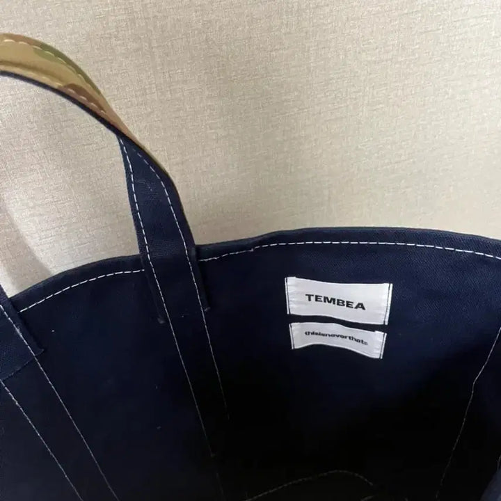 [BUNJANG] Dinedet x Tembea Tote Bag L Navy / 디네댓x템베아 토트백 L