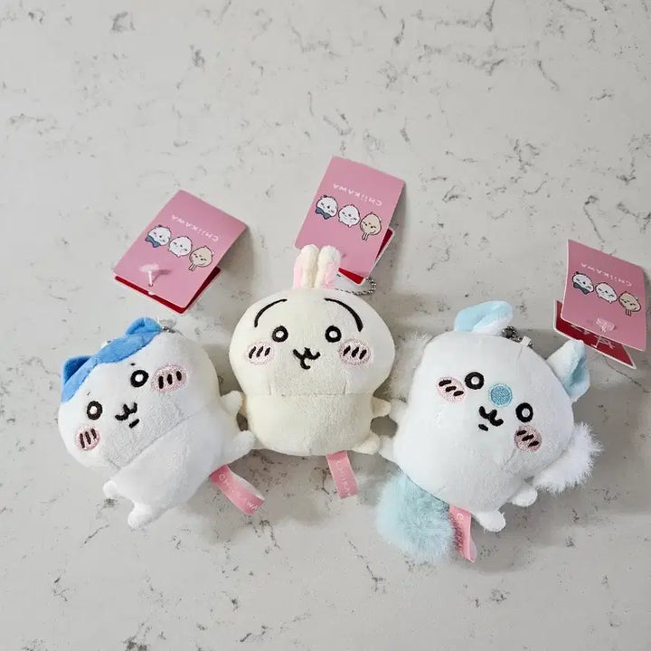 [BUNJANG] Cheekawa Mini Doll Set 3 Types Bundle (Hachiware, Usagi, Momonga) / 먼작귀 치이카와 콩눈 미니 인형 3종 세트 일괄  하치와레 우사기 모몽가