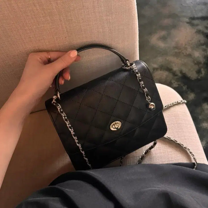 [BUNJANG] SioMomo Romance Caviar Leather Chain Bag / 시오모모 체인 로맨스 캐비어 백