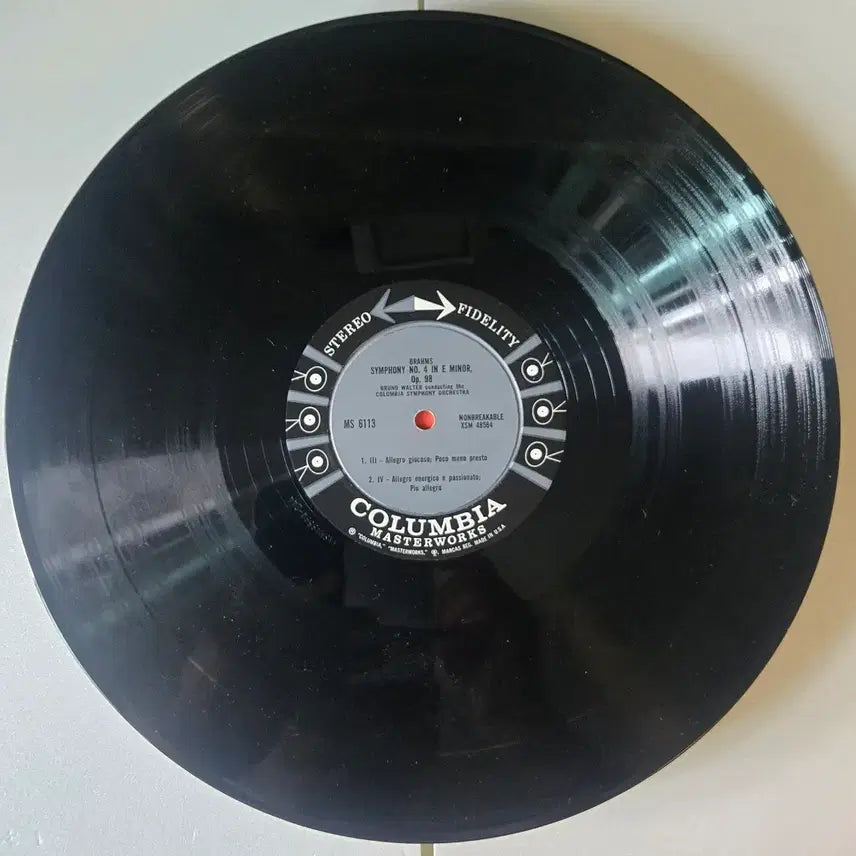[BUNJANG] Bruno Walter Brahms Symphony No. 4 LP (Columbia 6-eye First Pressing) / 브루노 발터 - 브람스 교향곡4번 LP (Columbia 6eye 초반)
