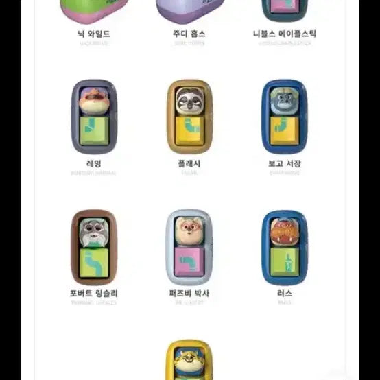 [BUNJANG] Tinyvill Disney Zootopia Keycap / [타이니빌] 디즈니 주토피아 키캡