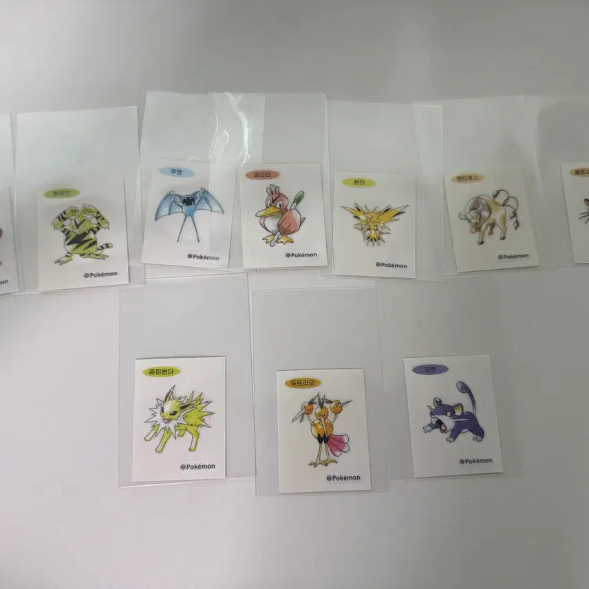 [BUNJANG] Pokemon 30th Anniversary 10-piece Sticker Bundle / 포켓몬 30주년 띠부 10개 일괄