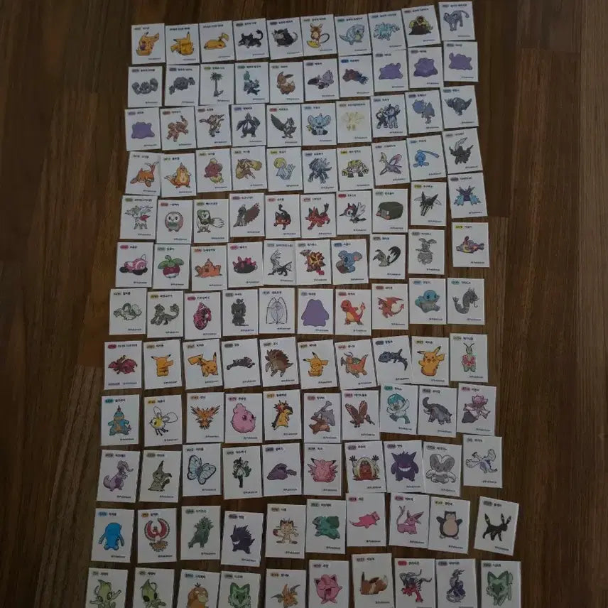 [BUNJANG] Pokemon Stickers 120 Types Bundle Set / 포켓몬띠부씰 120종 일괄판매합니다