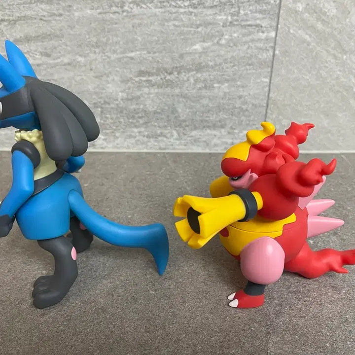 [BUNJANG] Pokemon Soft Vinyl DX Lucario &amp; Magmortar 2 Figure Set / 포켓몬 소프비DX 루카리오, 마그마번 2종 세트