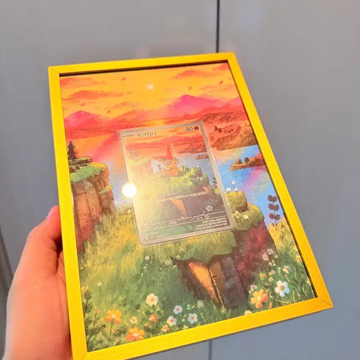 [BUNJANG] Custom Victini Frame with Grade S Card / 포켓몬카드 비크티니 커스텀액자