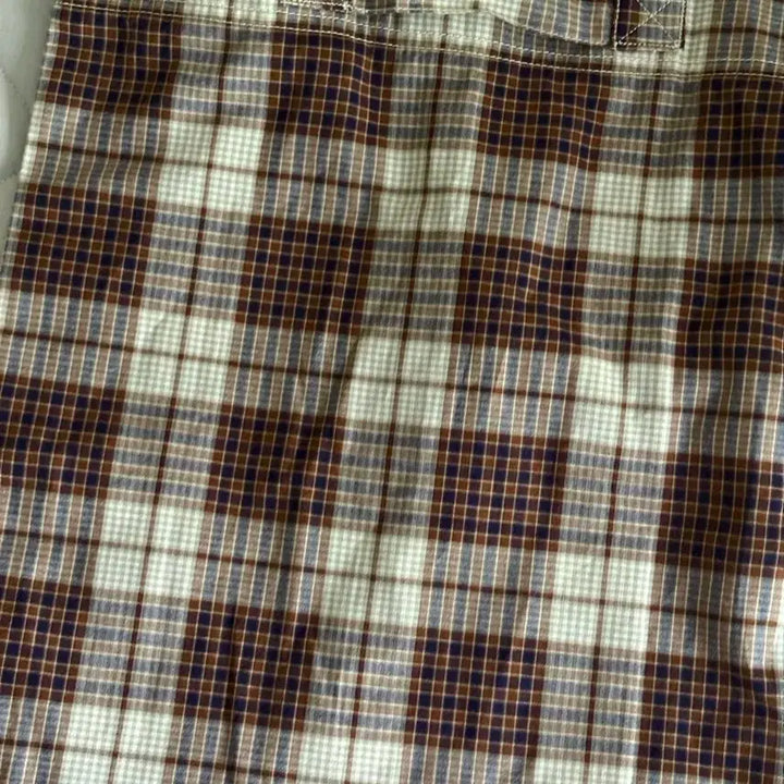 [BUNJANG] MUJI Madras Check Tote Bag Eco Bag / 무인양품 마드라스 체크 토트백 에코백