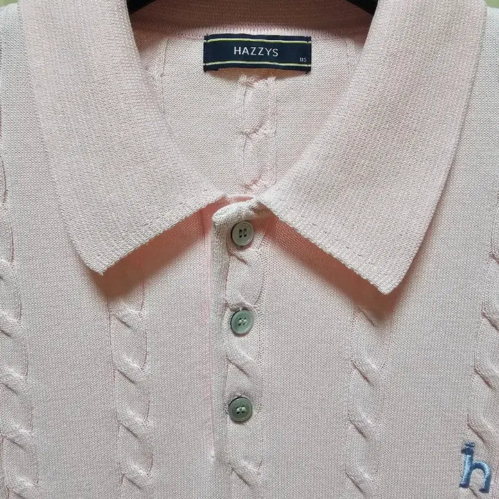 [BUNJANG] Hazzys Knit Cotton Light Pink Sweater 115 / 헤지스 니트 코튼 115