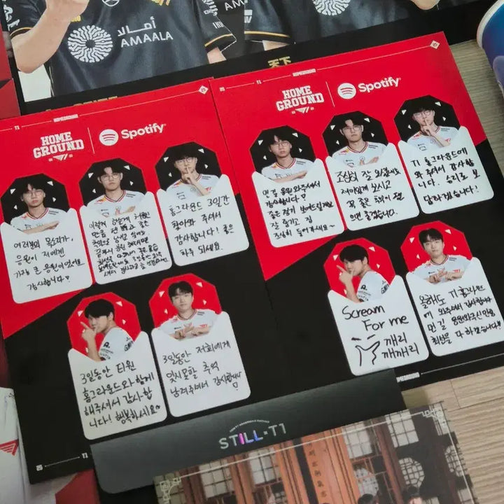 [BUNJANG] T1 Faker Cheering Goods Bundle (Postcard, Home Kit, Cup) / T1 DOFGK 티원 도오페구케 치어풀 엽서 홈그 컵 월즈 일괄