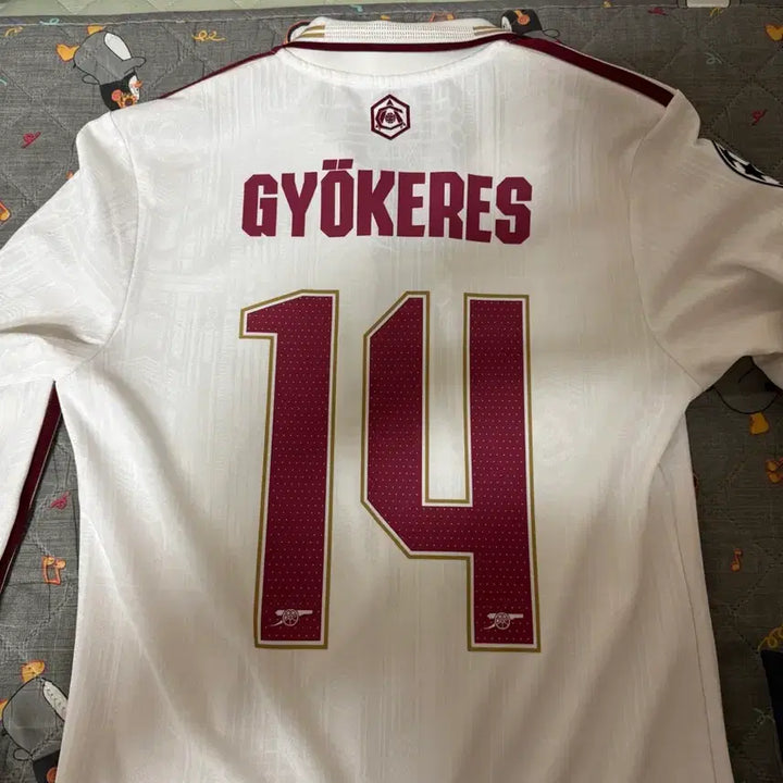 [BUNJANG] Arsenal Third Authentic Long Sleeve Yokeless Champions League Marked Jersey / 아스날 써드 어센틱 긴팔 요케레스 챔스 마킹 팝니다