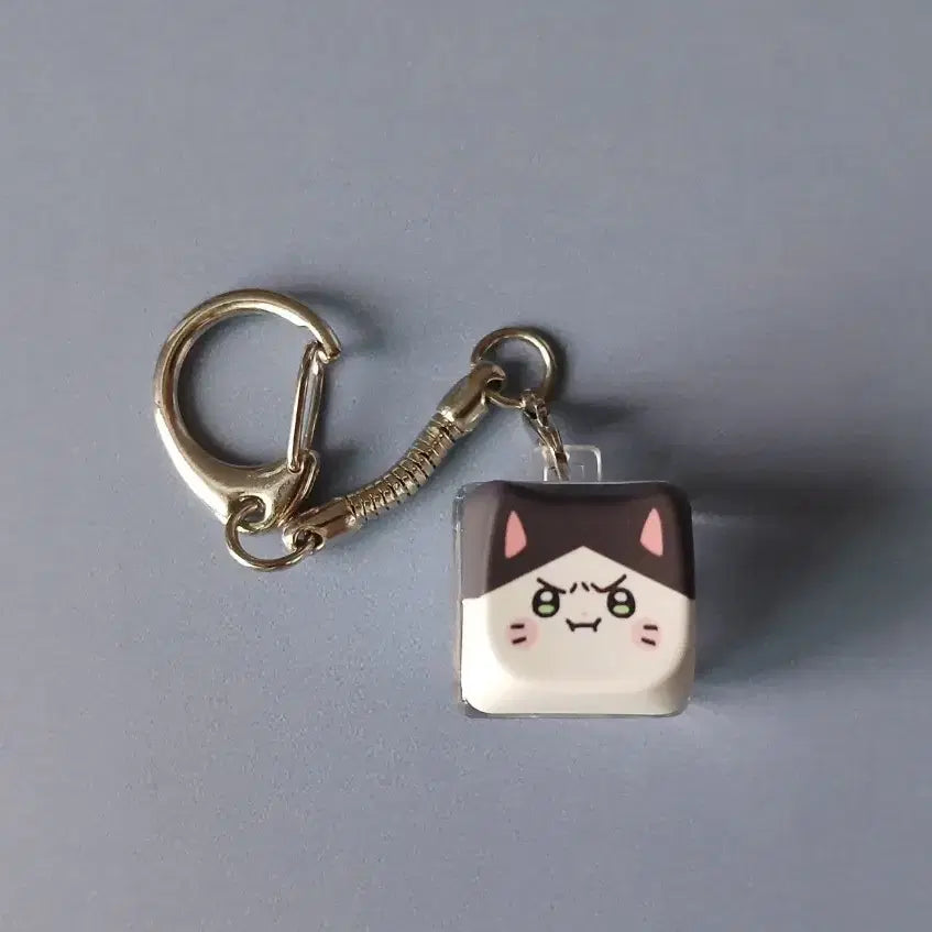 [BUNJANG] Baekdabang NyanManMinsu Keycap Keyring / 빽다방 냐한남자 민수 키캡키링