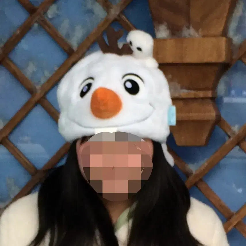 [BUNJANG] Disney Shanghai Frozen Olaf Hat Authentic Rare / 상하이 디즈니랜드 겨울왕국 올라프 모자 정품 희귀
