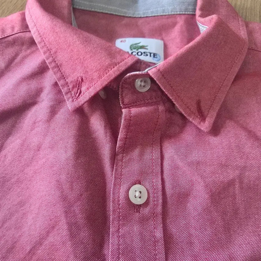 [BUNJANG] Lacoste Pink Shirt / 라코스테 셔츠 핑크