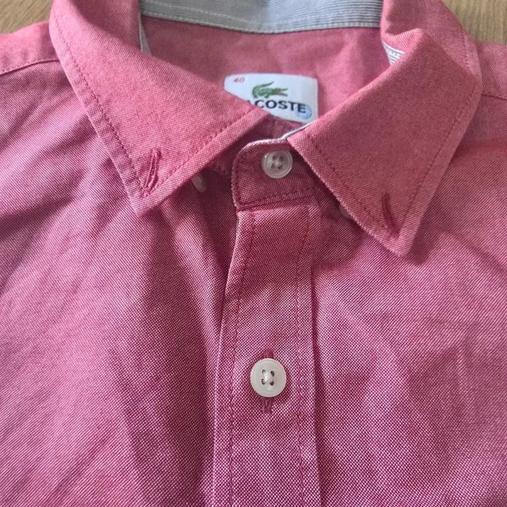 [BUNJANG] Lacoste Pink Shirt / 라코스테 셔츠 핑크