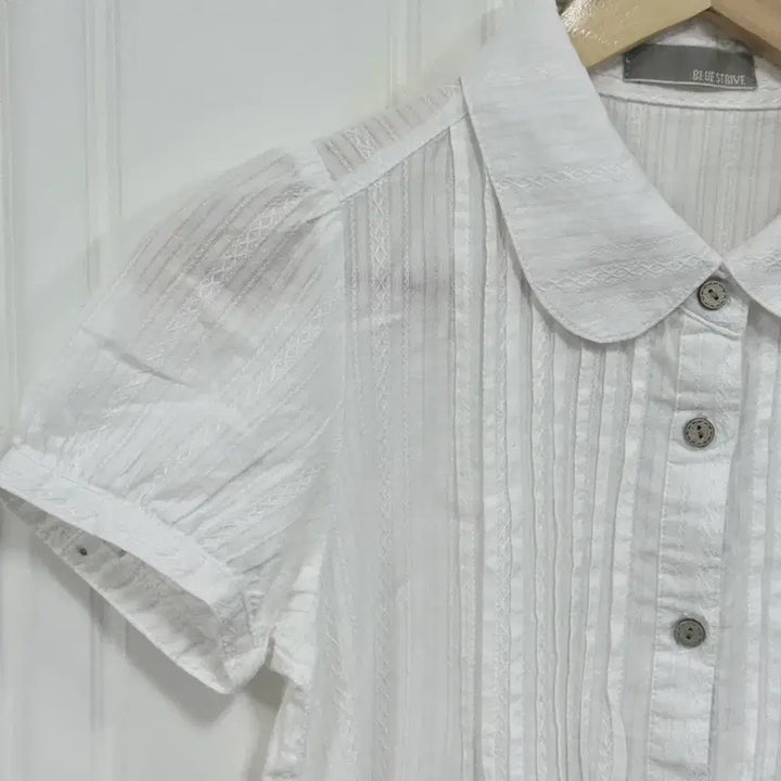 [BUNJANG] Vintage Hong Kong White Blouse Dress, Round Collar, Puff Sleeves, Pintuck, Mori Girl Style / 1. 빈티지 홍콩 화이트 블라우스 원피스 둥근카라 둥근퍼프 핀턱 모리걸