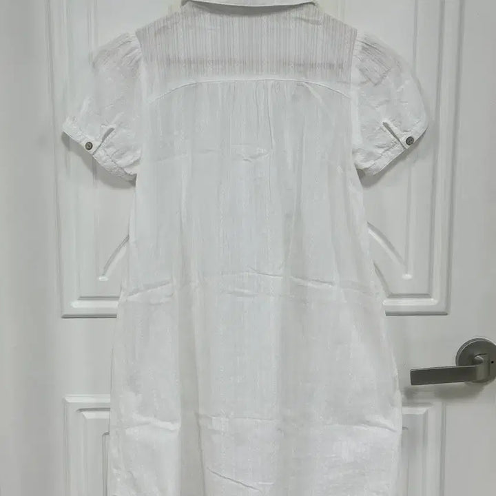 [BUNJANG] Vintage Hong Kong White Blouse Dress, Round Collar, Puff Sleeves, Pintuck, Mori Girl Style / 1. 빈티지 홍콩 화이트 블라우스 원피스 둥근카라 둥근퍼프 핀턱 모리걸