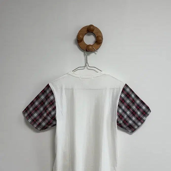 [BUNJANG] Comme des Garcons SHIRT Tartan Check Short Sleeve T-Shirt / Comme des Garcons SHIRT 타탄 체크 반팔 티셔츠