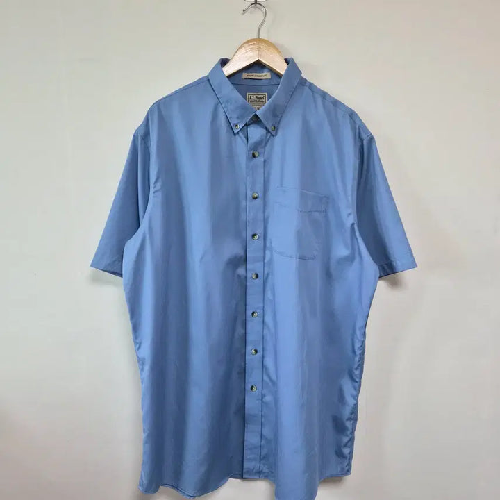 [BUNJANG] LLBean Blue Oxford Short Sleeve Shirt XL / 엘엘빈LLBEAN 블루 옥스포드 반팔 셔츠 XL - S432