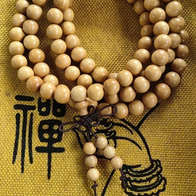 [BUNJANG] Buxus Sempervirens Prayer Beads (108 Beads) / 회양목/황양목  염주 108주 (연향변색나무)