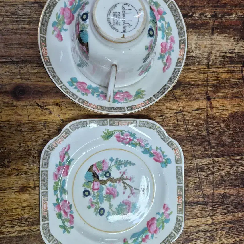 [BUNJANG] Vintage British Coffee Cup and Cake Plate Set / 영국제 커피잔과 케익접시