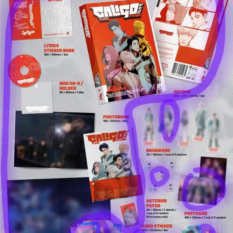 [BUNJANG] P.L.A.Y.B.R.I.C.K Noah Set Photobook Album Calligo Part 2 / 플레이브 칼리고파트투 포토북앨범 노아세트