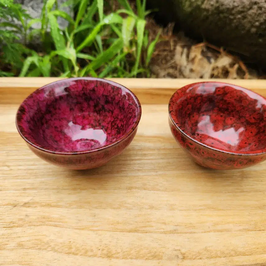 [BUNJANG] Chinese Jian Ware Style Celadon Tea Bowl Set / 3)중국도자기 천목요변  2인찻잔
