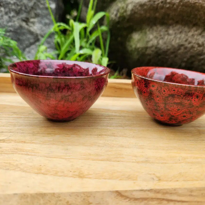 [BUNJANG] Chinese Jian Ware Style Celadon Tea Bowl Set / 3)중국도자기 천목요변  2인찻잔