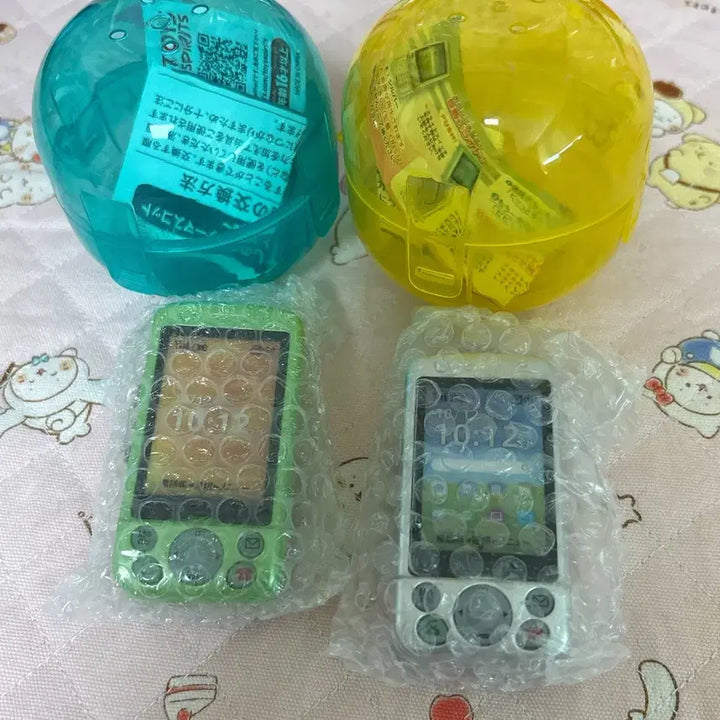 [BUNJANG] Slide Phone Gacha Silver Green Bundle Set Sealed / 일괄)슬라이드폰 가챠 실버 그린 미개봉