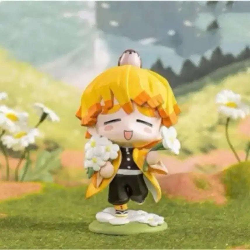 [BUNJANG] Demon Slayer Agatsuma Zenitsu Birth Flower Series Figure (Sealed) / [미개봉] 귀멸의 칼날 탄생화 시리즈 아가츠마 젠이츠 피규어