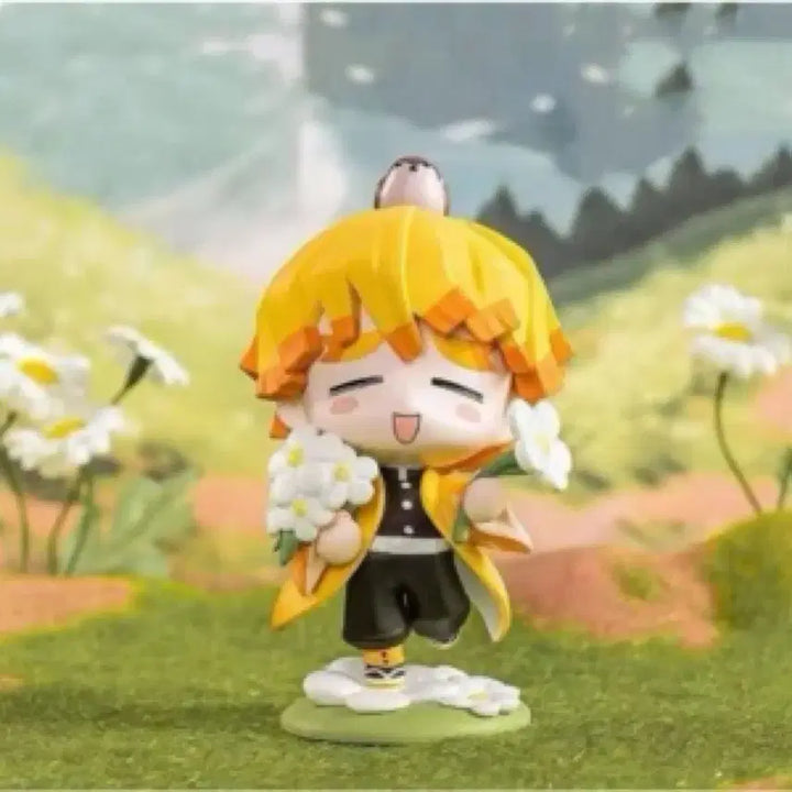 [BUNJANG] Demon Slayer Agatsuma Zenitsu Birth Flower Series Figure (Sealed) / [미개봉] 귀멸의 칼날 탄생화 시리즈 아가츠마 젠이츠 피규어