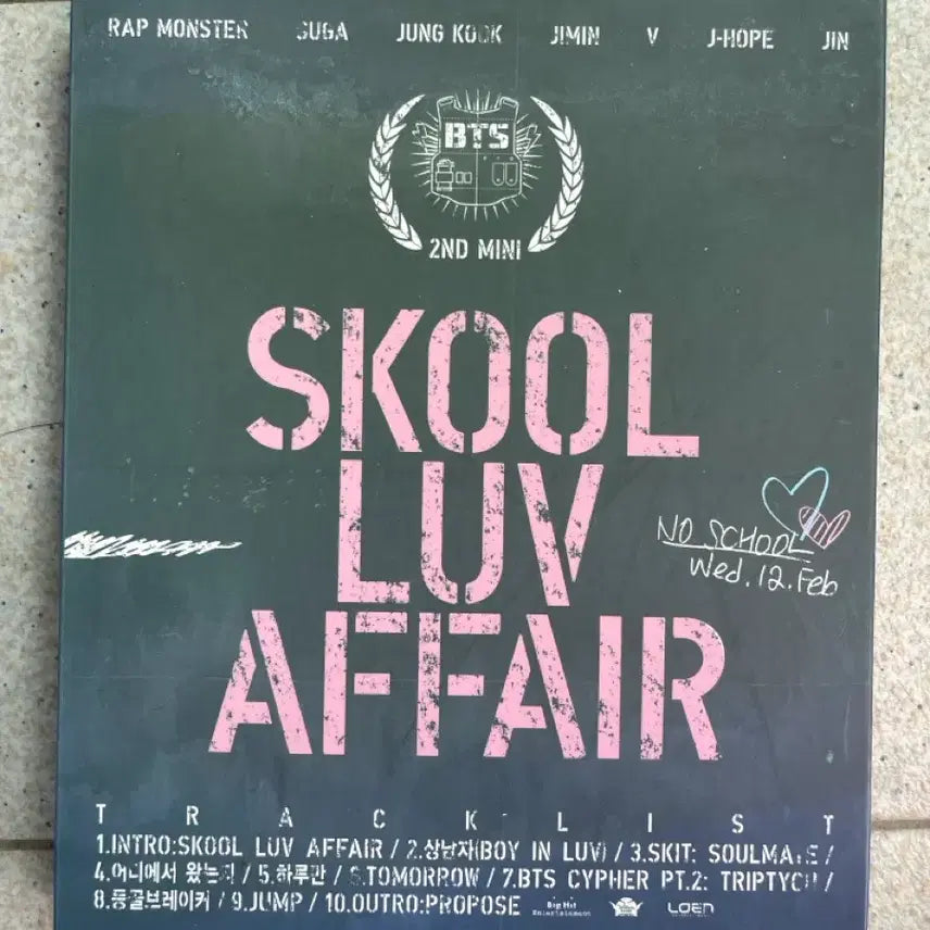 [SOLD OUT] BTS 2집 미니앨범 SKOOL LUV AFFAIR