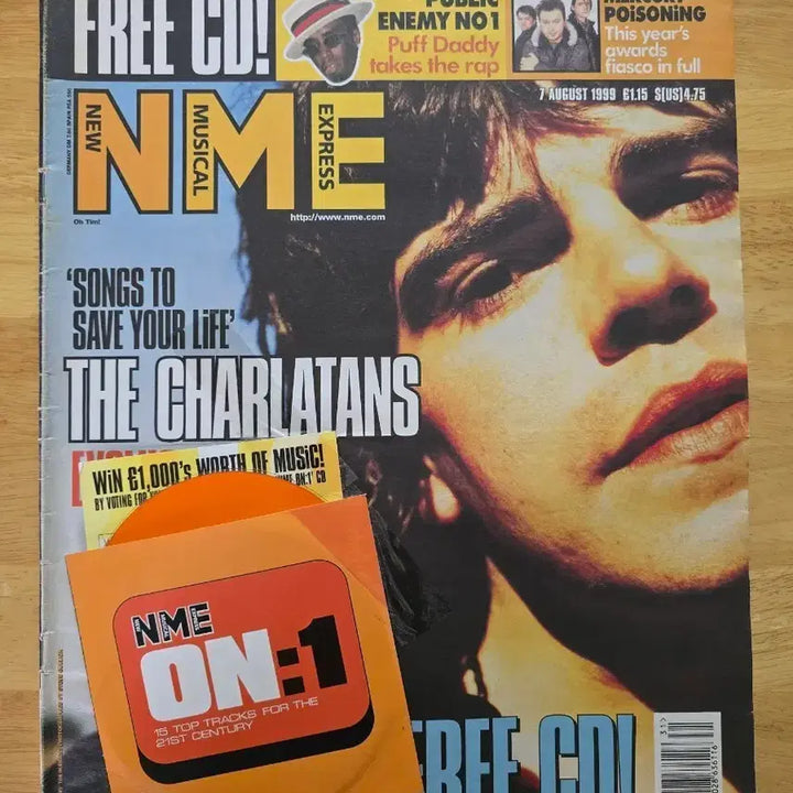 [BUNJANG] The Charlatans NME Large Magazine (August 1999) / 매거진 The Charlatans 살라탄스 NME 라지 매거진