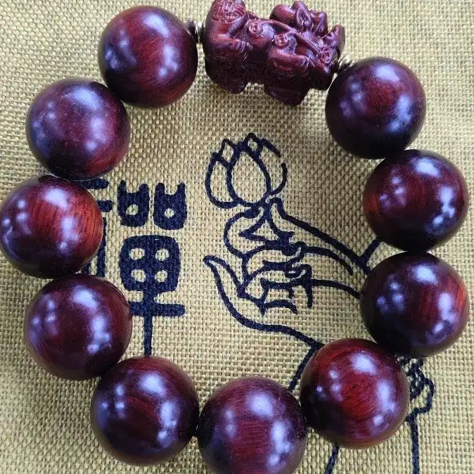 [BUNJANG] Zitan Bi Xie Danju Bracelet 20mm / 최고급 자광단 자단 침수 비휴 단주 팔찌 20mm