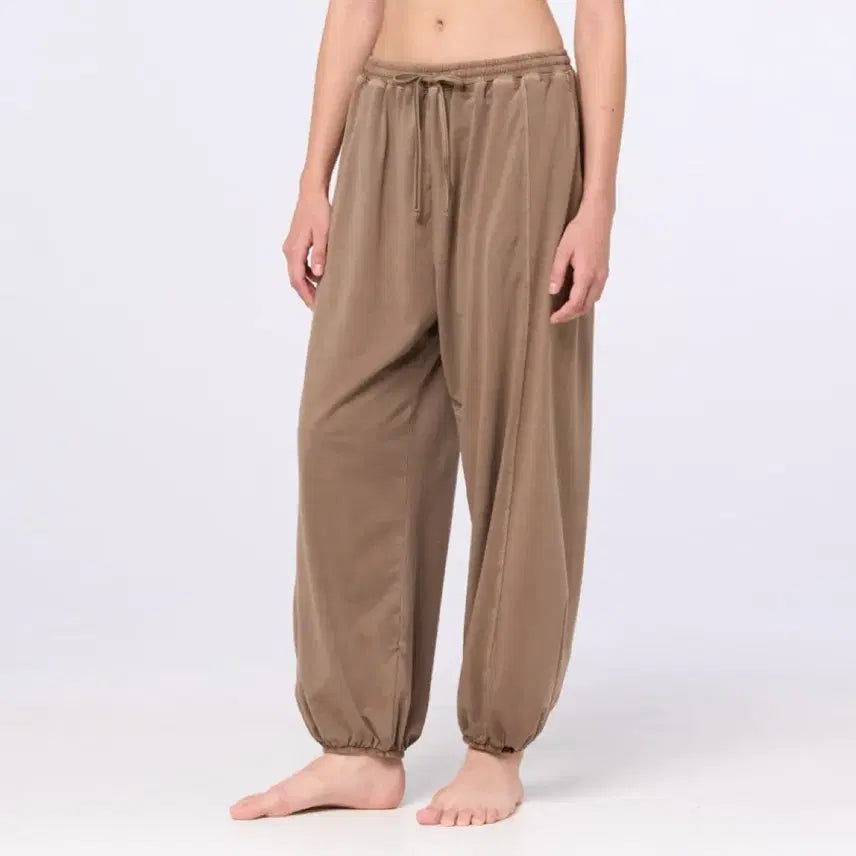 [BUNJANG] Oziziz Cotton Spandex Yoga Jogger Pants, Mocha Mousse, M / 오즈이즈 코튼 스판 요가 조거팬츠, 모카무스, M